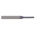 Micro 100 End Mill, 3 Flute, Ball, 0.0300" Cutter dia, Finish: NACRO BEF-030-100-3K